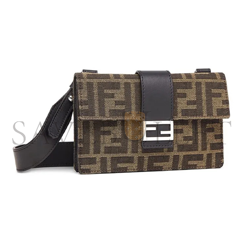 F**di baguette convertible pouch zucca canvas brown 7m0295a9zlf0l3t (17*10*2cm)